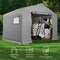 Best Choice Products 10x8ft Outdoor Fabric Storage Shed, Steel Frame, Dual Zipper Doors, Window